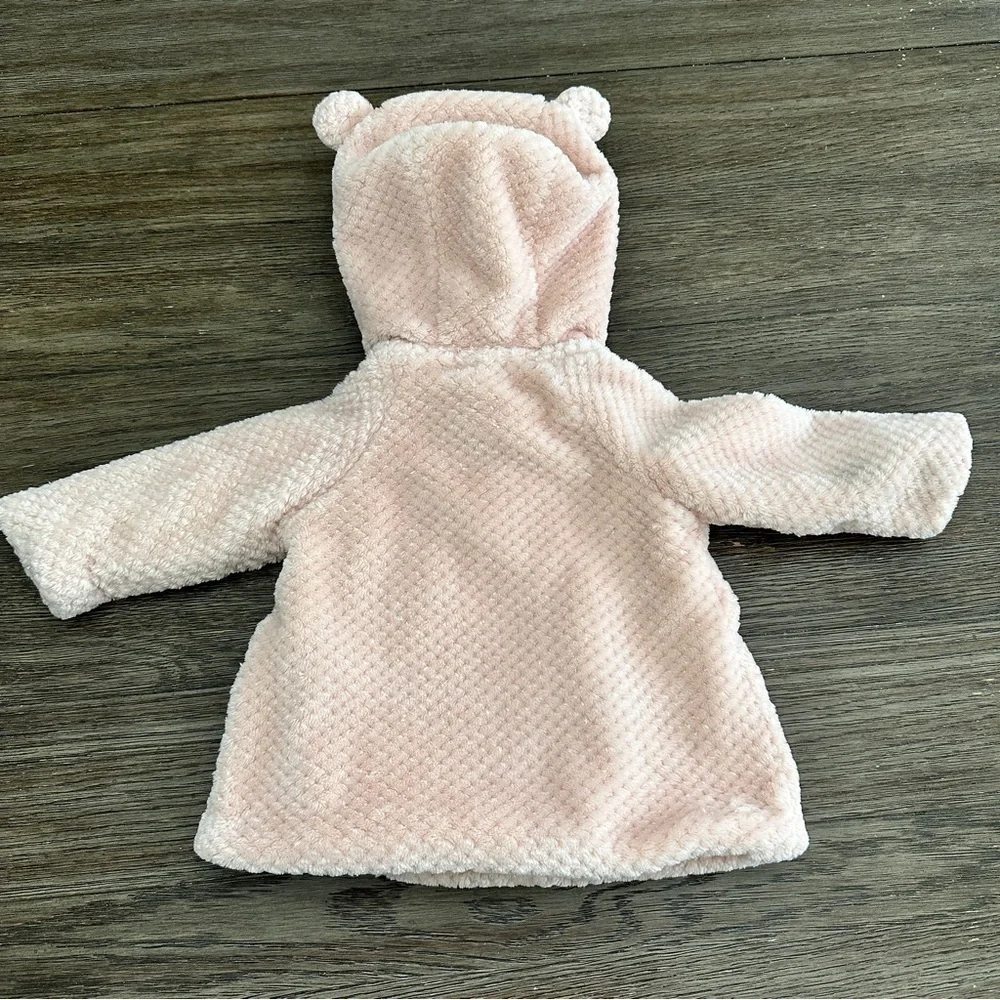 Tahari Faux Fur Hooded Jacket - Pink - 3-6 Months